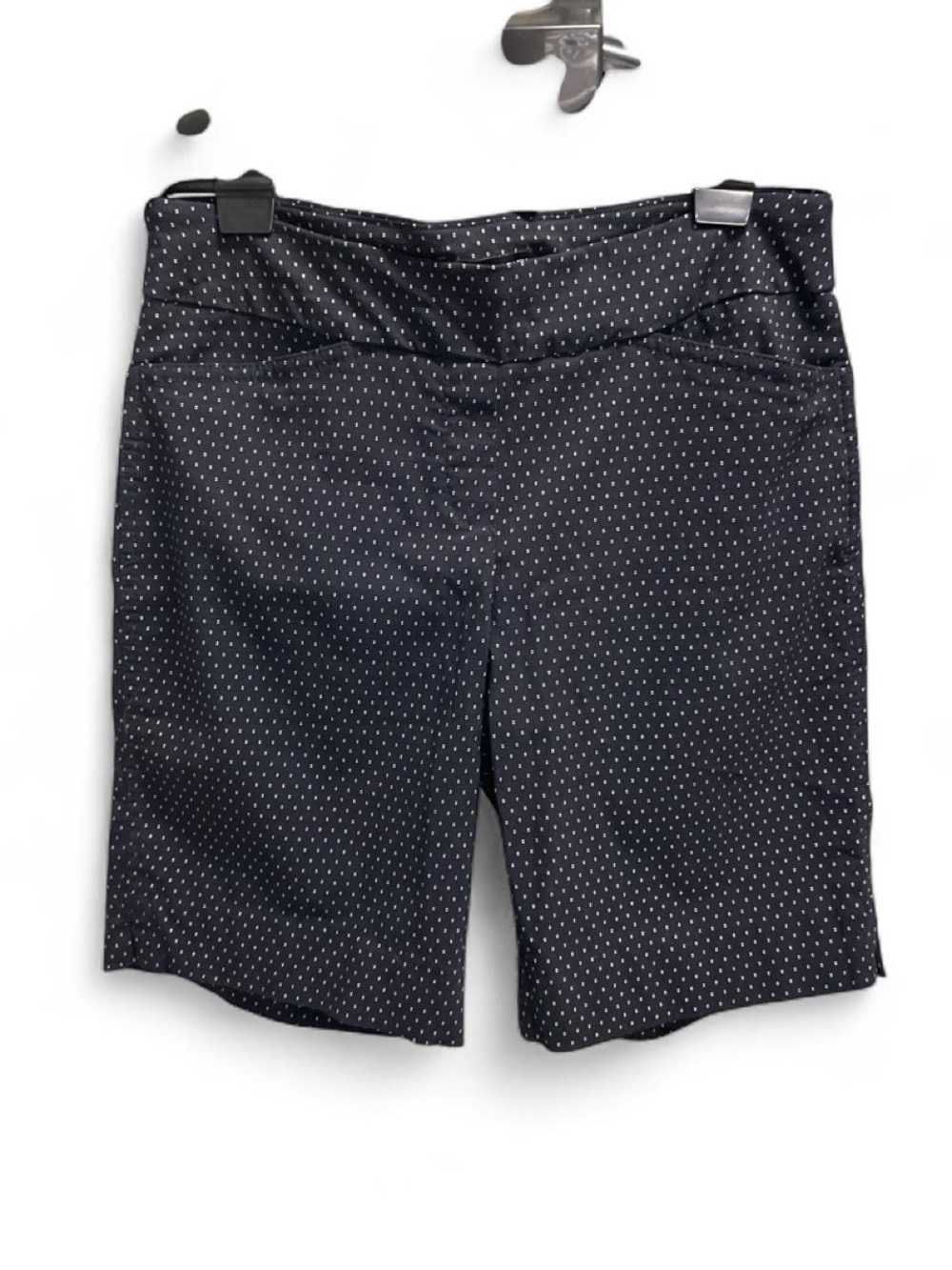 Hilary Radley Black Shorts with White Polka Dot Print